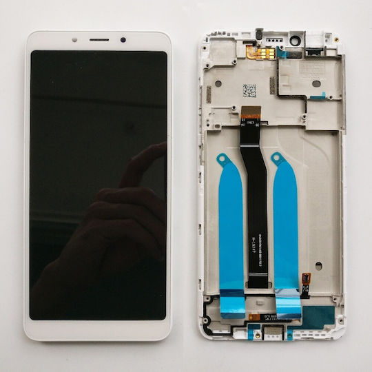 Οθόνη με Μηχανισμό Αφής για Redmi 6, 6a (Λευκό)