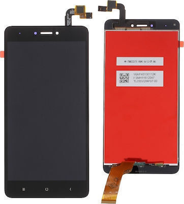 Ersatzbildschirm mit Touch-Mechanismus für Xiaomi Redmi 4x Schwarz