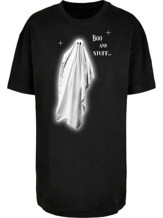 Tricou Pentru Femei Halloween Boo Negru