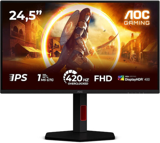 AOC 25G4KUR IPS HDR Spiele-Monitor 24,5" FHD 1920x1080 400Hz mit Reaktionszeit (GTG) 1ms