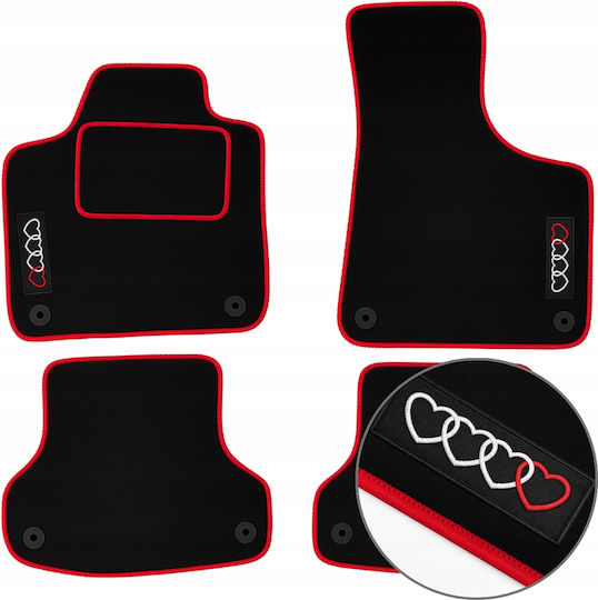 Me Premium Set Front and Back Car Mats 4 Pieces for Audi A3 2003-2013 Black