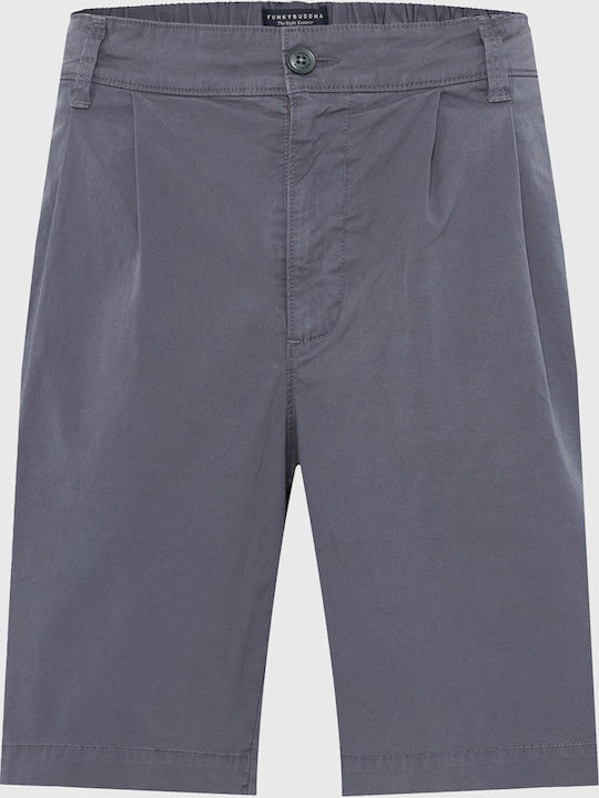 Funky Buddha Ανδρική Βερμούδα Chino Μπλε
