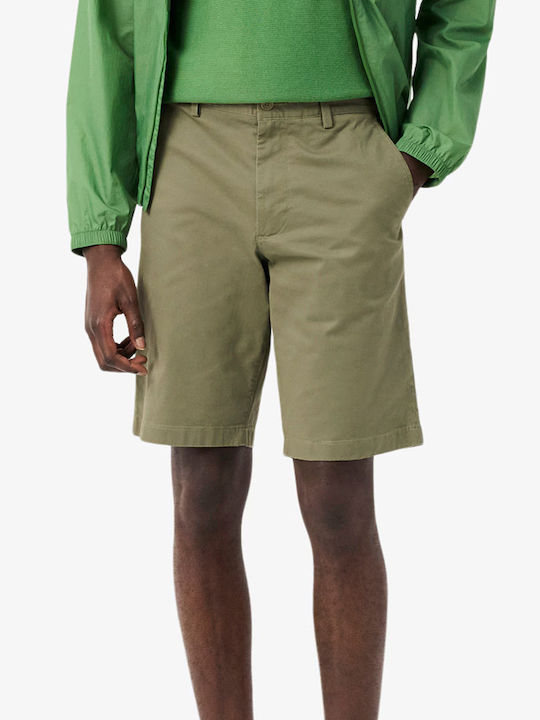 Lacoste Ανδρική Βερμούδα Chino Khaki