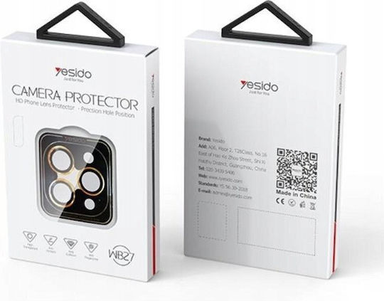 Yesido Προστασία Κάμερας Tempered Glass Ασημί για το Iphone 16 Pro Max