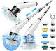 SPV SPV-586-FJFI Plastic Rotating Cleaning Brush with Handle for Toilet White