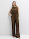 Women's Fabric Trousers Khaki