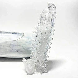 Penis Sleeve Embossed Beads Vibration 12cm