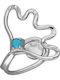 Piercing Pentru Nas Nufăr Turcoaz Zirconiu Argint 925 Handmade