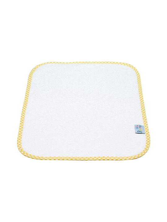 Bunny Bebe Umărul Burp Cloth Galben 25x33cm