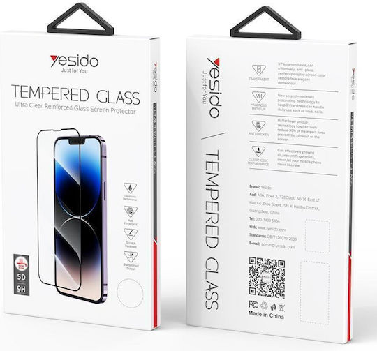 Yesido 5D Tempered Glass iPhone 12 / 12 Pro