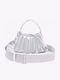 Crossover Tasche Leder Damen Handtasche Grau NU5327DX T10