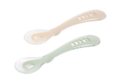 Beaba Baby Löffel Set 2nd Age aus Silikon mit E...