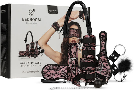 Bedroom Fantasies BDSM Kit σε Ροζ Χρώμα 9τμχ