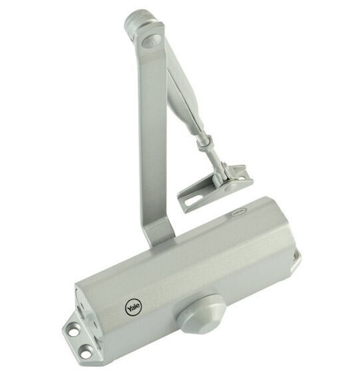 Yale Door Closer for Doors up to 85cm and 60kg Silver