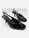 Peep Toe Γόβες Μαύρες