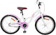 vidaXL 18 Inch Kids' Bicycle City White