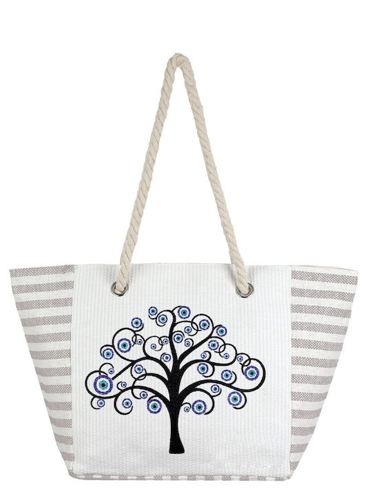 Aquablue Korbweide Strandtasche Grau