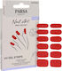 Parsa Αυτοκολλητα Uv Gel Strips Νυχιων Red Velvet 12tmx