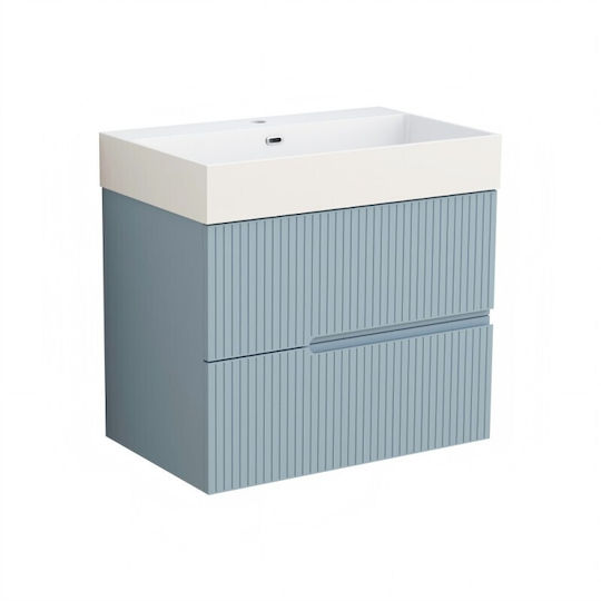 Inter Ceramic Eloria Unitate De Mobilier Pentru Baie Fără Chiuvetă L45xA71xÎ66,5cm Albastră