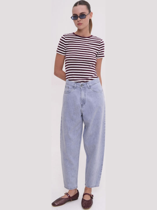 High Rise Women's Jean Pants Gold