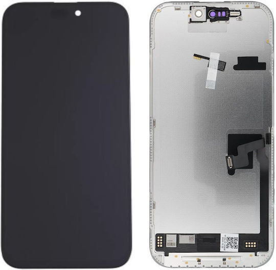 Ersatzbildschirm mit Touch-Mechanismus für iPhone 16 Pro Schwarz