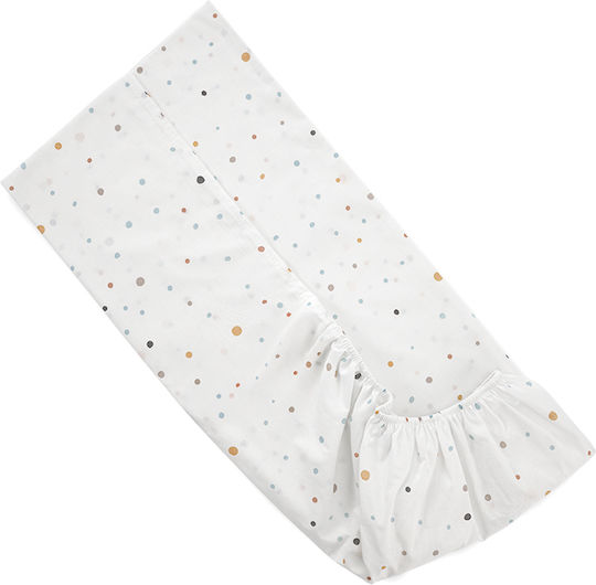 Lorelli Baby Crib Fitted Cotton Sheet Happy Friends Blue 60x120cm