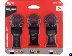Milwaukee 48906115 Multitool Blades Starlock Wood Metal Pack 5