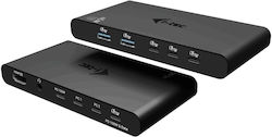 i-tec C31KVMHDMIDOCKPD KVM & Data Switch με HDMI / USB-C / Audio / USB