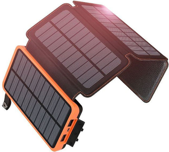 Αναδιπλούμενο Ηλιακό Panel Φορτιστής 5W με USB Output (Φορητών Συσκευών / Επαναφορτιζόμενων Μπαταριών) (104949)