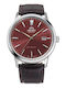 Orient Contemporary Men's Battery Watch with Brown Leather Strap