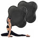 Set 2 Perne De Exerciții Pilates Yoga Zola Protecție Articulară Poliuretan Antiderapant 20x2 Cm Gri Închis