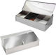 Coffee Box Inox 3 Slots W28.5xL15xH9cm