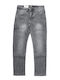 Men's Straight Grey Jeans Pants