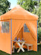 vidaXL Foldable Garden Gazebo Orange 2x2m