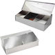Coffee Box Slots Large Inox 3 Slots Width 33cm Length 24cm Height 10cm