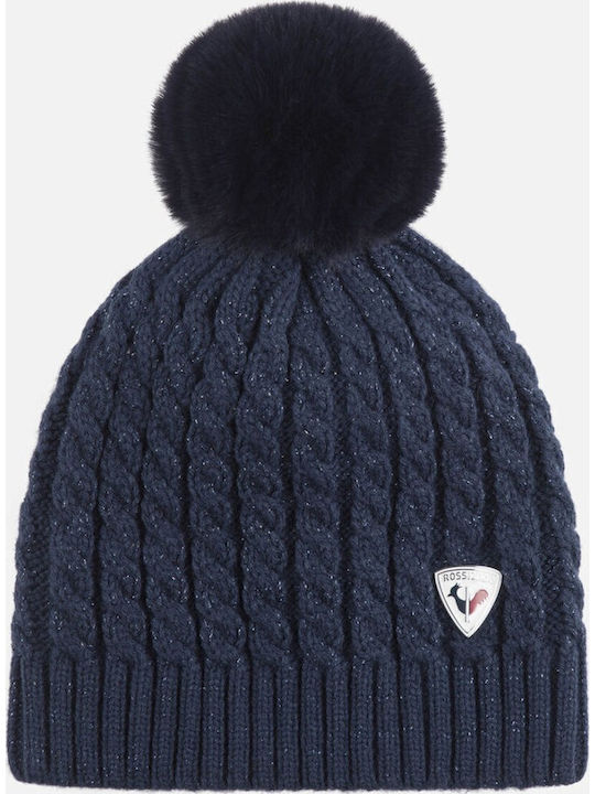 Beanie Damen Strickmütze in Marineblau