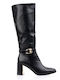 Women's Boots with High Heel Black