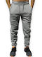 Herren-Sweatpants mit Gummizug Melange Grau