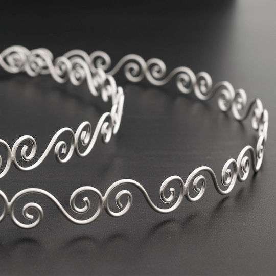 Hochzeitskronen Spiralen Handgefertigt Silber 925