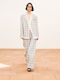 Lumina Women's Blazer Black And White