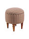 Living Room Stools Upholstered with Saga Multi Fabric 38x38x45cm