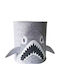 Queen Mother Παιδικό Καλάθι Αποθήκευσης από Ύφασμα Cool Shark Γκρι 35x35cm