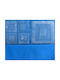 Raki Duschvorhang 180x180cm Blau