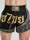 Leone 1947 Muay Thai Boxing Shorts Elite Kick-Thai Boxing Ab879 Black and Gold