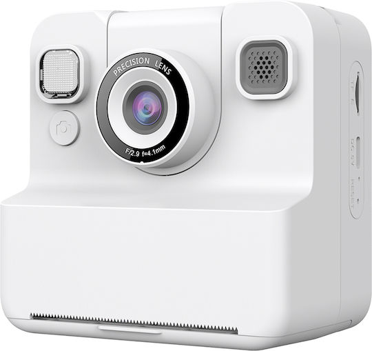 Bigben Interactive Παιδική Φωτογραφική Μηχανή 12MP Full HD (1080p) με Θερμική Εκτύπωση Λευκή