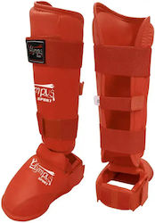 Olympus Adults Red Shin Guards