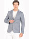 Men’s Suit Jacket with Slim Fit Bahama Blue