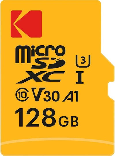 Карта Памет Kodak Ultra Performance microSDXC 128GB Клас 10 UHS-1 U3 Адаптер Ekmsdm128gxc10hprk