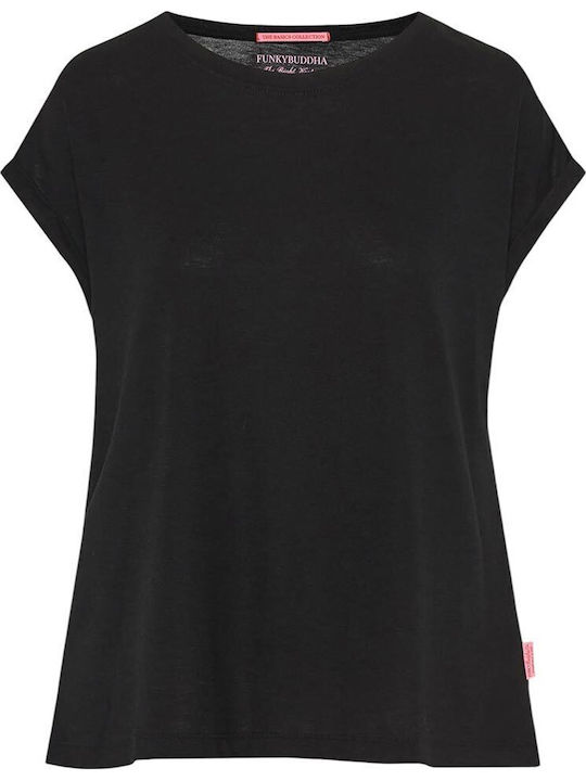 Funky Buddha Women's T-shirt Black