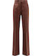 Women's Fabric Trousers Brown